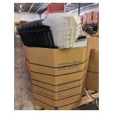 HUGE pallet of plastic organizers filled to the bo