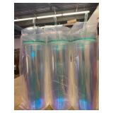 3 count Slim Iridescent Tumbler with Straw, 16 oz,