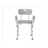 Medline Shower Chair with Backrest and Padded Armr
