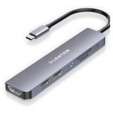 LENTION USB C Hub with 100W Charging, 4K HDMI, Dua