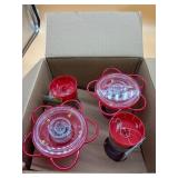 New 4-pack hummingbird feeders
