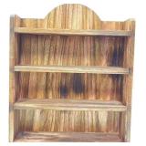 Rustic Solid Wood Rack Shelf for Lenox Village Spi