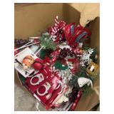 New huge bulging box of Christmas items