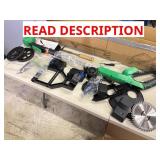 Electric weed wacker with batteries