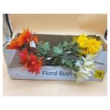 New 12 sets faux floral bushes