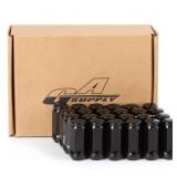 GAsupply Black Lug Nuts 14X1.5, Close End Bulge Ac