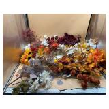 New large lot of faux flowers