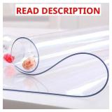 NECAUX Custom 56 x 103 Inch Clear Table Cover Prot
