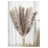 47" Inch 10 Stems Pampas Grass Decor Tall, Natural