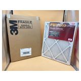New lot of two 20x25x1 air filters