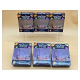 New 6 sets purple and orange micro led curtain lig