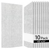 Olanglab Acoustic Wall Panels 10 Pack, 48 x 24 per