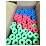 bulk lot of 47 small (junior size) pool noodles in
