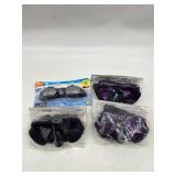 Lot Of 3 Swim Mask & 1 Goggle Adult Size