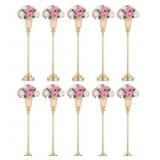 NUPTIO Centerpiece Vase Tall Gold: 10 Pcs 30.5' We