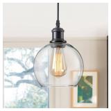 7.9' Glass Globe Pendant Light Kitchen Island Ligh
