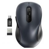 Trueque Wireless Mouse, 2.4GHz Ergonomic Mouse for