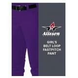 Med Alleson Athletic Girls Belt Loop Fastpitch Pan