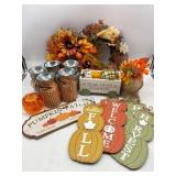 Large Lot Of Various Fall Decor