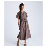 XL Kenneth Cole Women's Pull-on Maxi Skirt - Mocha