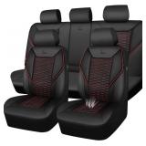 CAR PASS 3D Foam Mesh Leather Car Seat Covers Full