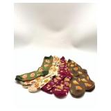 Size 4-10 7 Pairs Of Women s Fall Design Crew Sock
