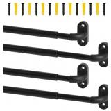 TYRON 4 Pack Screwed Sash Curtain Rod Adjustable 3