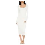 Large Forever 21 Women's Contour Sculpt Midi Dress