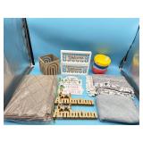 Lot of household items- plastic bowls, pillow cove
