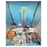 Lot of Items for Halloween- plates, treat bags, na