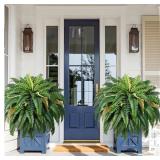 MARTINE MALL 2Pcs 48'/ 88 Leaves XXL Large Fake Fe