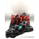 Adult 10 Pack Of Oul Slick Plastic Halloween Masks