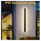 Aipsun 2 Pack Outdoor Wall Lights, Black LED Exter