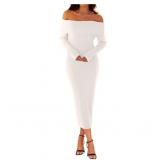 Size Medium Merokeety Women s White off Shoulder L