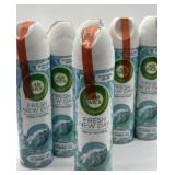 Lot of 6 Air Wick Fresh New Day, 8 Oz Each