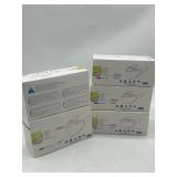 Lot of 5, Multicolor 4-Ply Disposable Face Masks,
