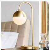 Modern Gold Brass Table Lamp Elegant Night Light W