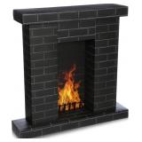 AmazingSpark Christmas Fireplace Cardboard 3D Fake