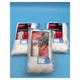 Size Medium Hanes White Crew T-Shirt 6CT and Tanks