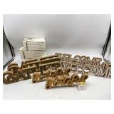 Lot Of Various Fall Wooden Signs