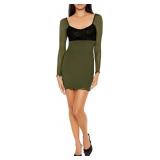 XS Forever 21 Women's Lace & Mesh Combo Mini Dress