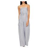Small Forever 21 Women's Belted Pinstriped Cargo J