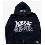 Size Large Y2k Hoodies Puff Print Hoodie Grunge Gr