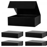 Black Gift Boxes With Lids 16x13x5.3 Inches,Grooms