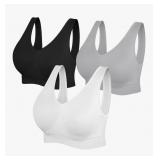 Lot of 3, Size XL Womens Sports Bras Yoga Comfort