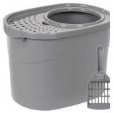 Amazon Basics Large Cat Litter Box with High Sides