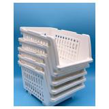 TidyFriend Stackable Storage Bins for Pantry - 5 P