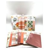 12 Piece Fall Themed Tablecloths 3 PEVA Round 60in