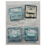 Lot of 4, Napier Women's Silvertone and White Pear