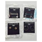 Lot of 4 Anne Klein Earrings, Variety of Designs